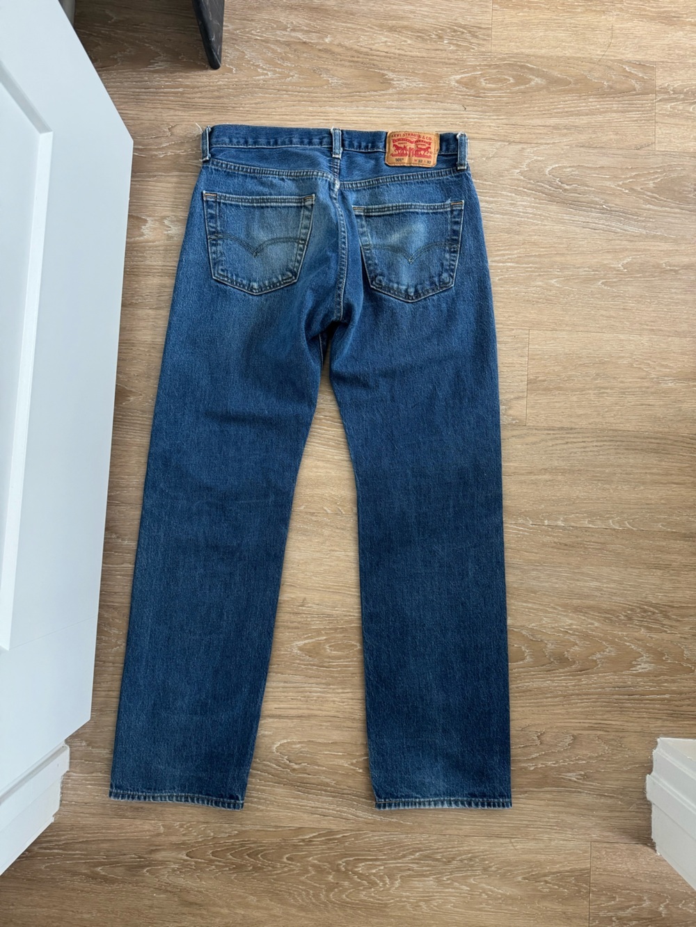 Vintage Levi’s 501 Button Fly Jeans Medium Wash 32x32 USA Straight Leg Denim
